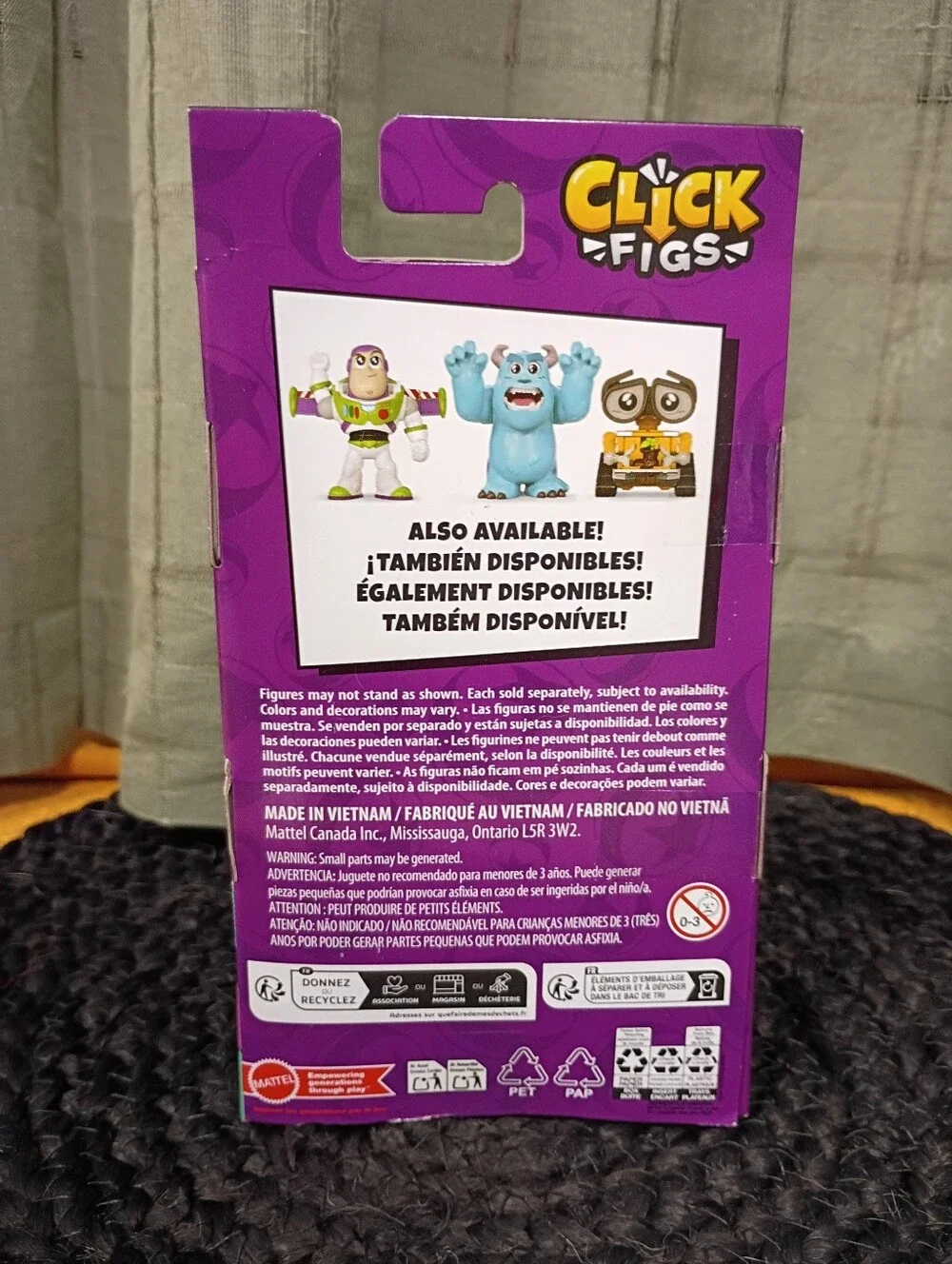 NEW 2025 Disney Pixar Monsters Sulley Click Figs Pop Up Action Figure